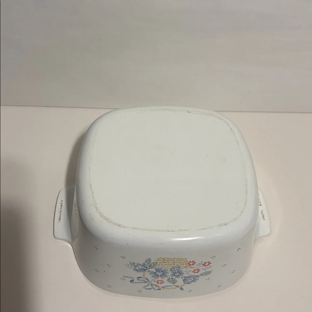 Corning Ware‎ Casserole Dish 3 Liter Basket of Flowers A-3-B Country Cornflower